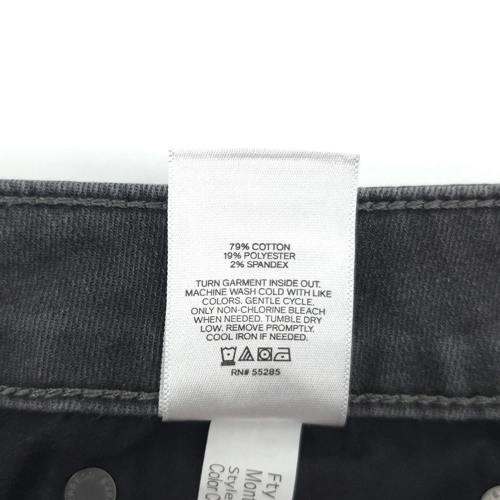 Express Mens Jeans Conscious Edit Hyper Stretch 34x32 Grey Slim Fit Denim